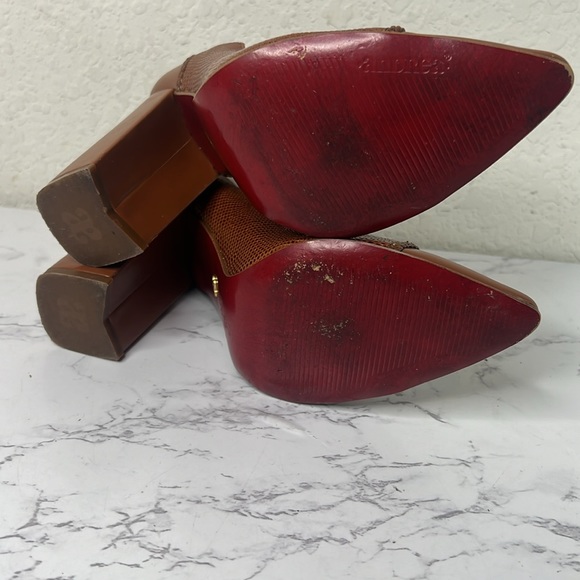 ANDREA PREMIUM Pump Block Brown Heels Women Size 7 - Picture 8 of 16